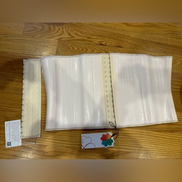 EESIM 6XL Latex corset cream waist cincher - Picture 1 of 4